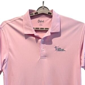 Oxford America Polo Shirt‎ Pink Golf LPGA Drive On Reynolds Lake Oconee Mens L